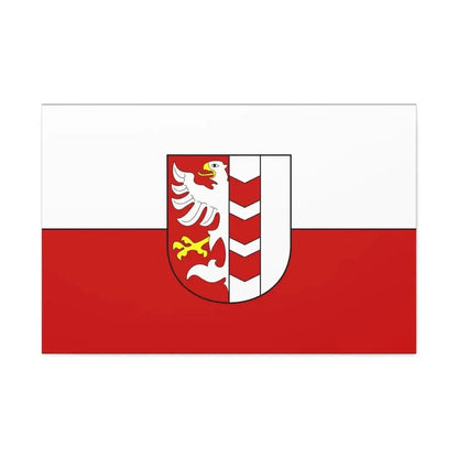 Flag of Opava Czech Republic - Canvas Wall Art 36" x 24" 1.25" - The Sticker Space