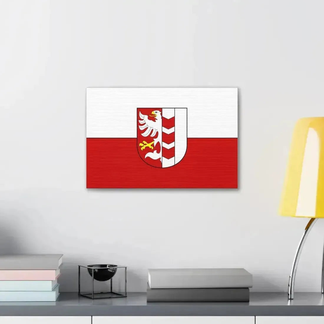 Flag of Opava Czech Republic - Canvas Wall Art - The Sticker Space