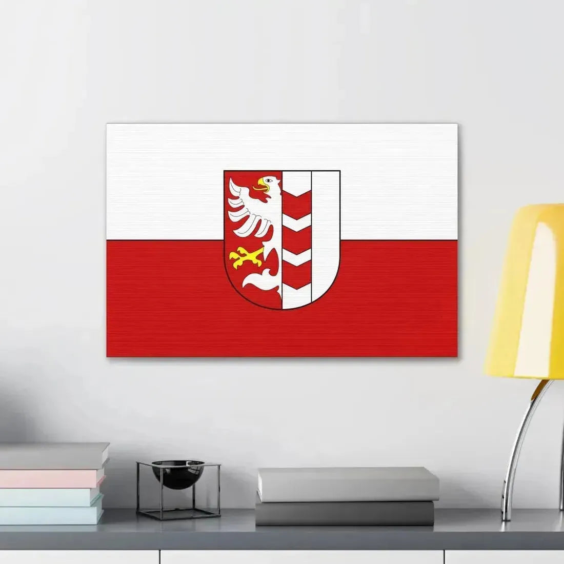 Flag of Opava Czech Republic - Canvas Wall Art - The Sticker Space