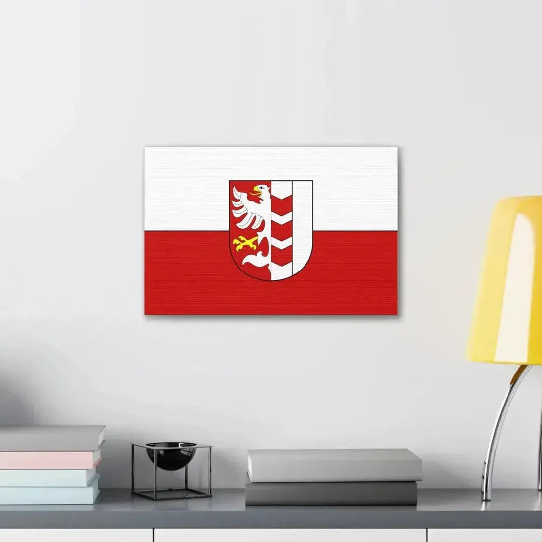 Flag of Opava Czech Republic - Canvas Wall Art - The Sticker Space