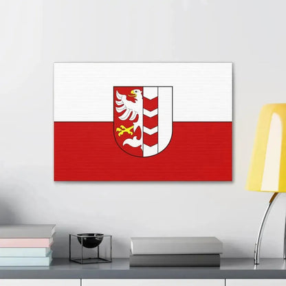 Flag of Opava Czech Republic - Canvas Wall Art - The Sticker Space