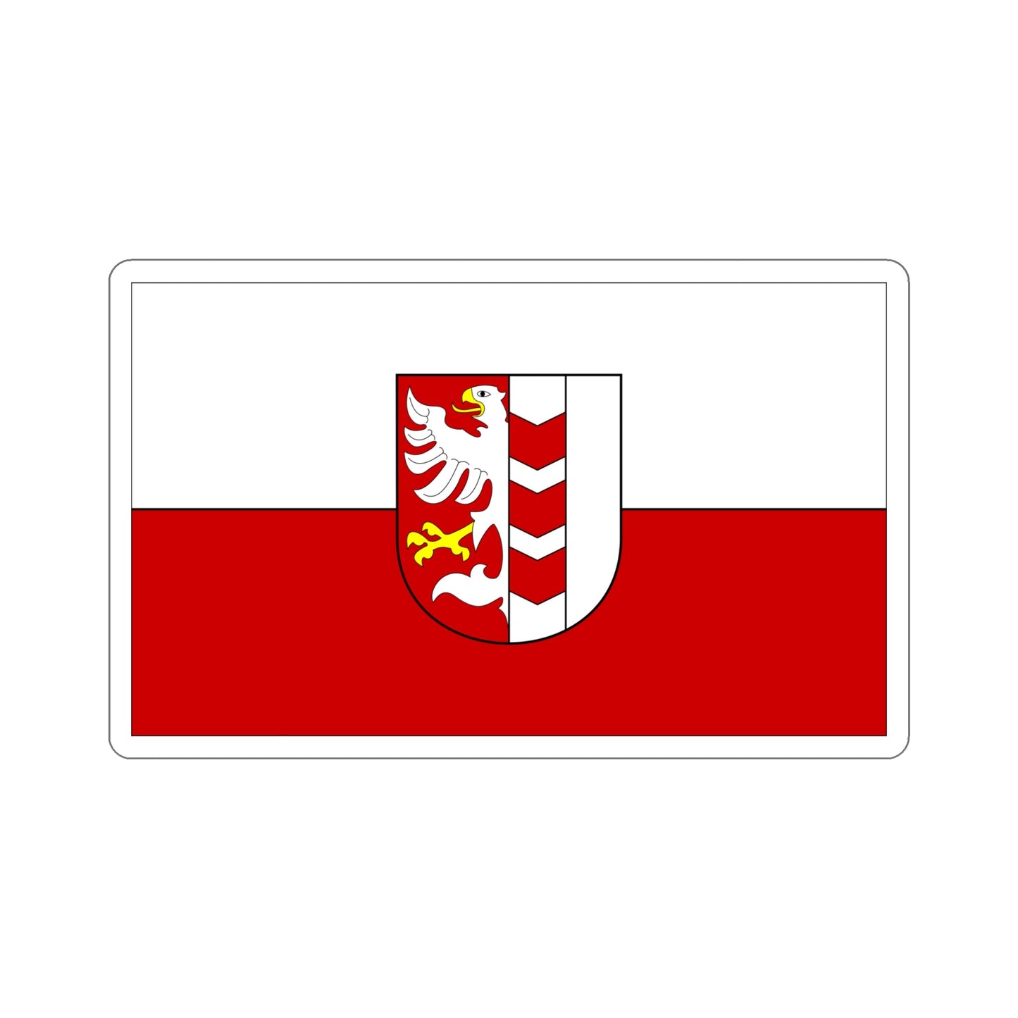 Flag of Opava Czech Republic STICKER Vinyl Die-Cut Decal-6 Inch-The Sticker Space