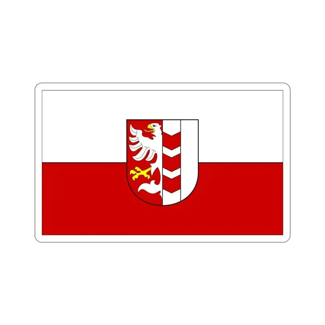Flag of Opava Czech Republic STICKER Vinyl Die-Cut Decal - The Sticker Space