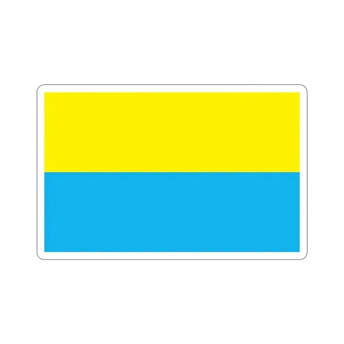 Flag of Opole Poland STICKER Vinyl Die-Cut Decal 3 Inch - The Sticker Space