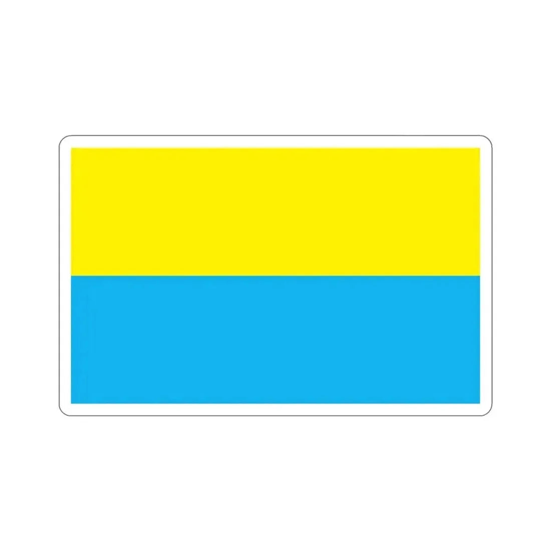 Flag of Opole Poland STICKER Vinyl Die-Cut Decal 3 Inch - The Sticker Space