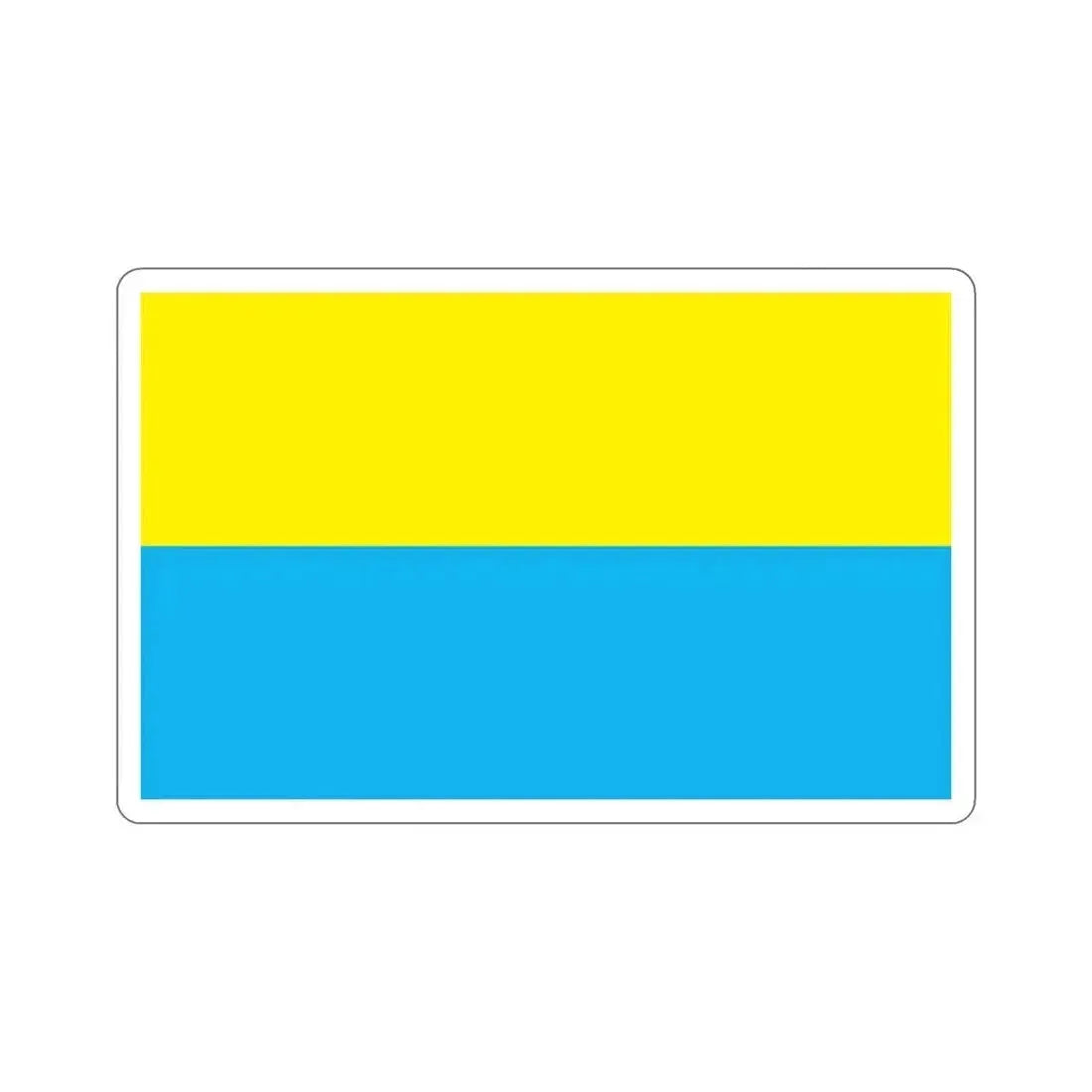 Flag of Opole Poland STICKER Vinyl Die-Cut Decal 4 Inch - The Sticker Space