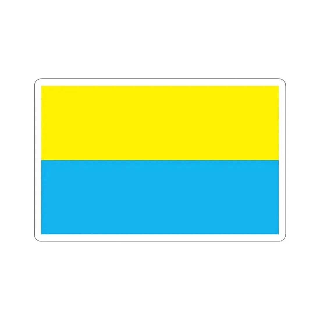 Flag of Opole Poland STICKER Vinyl Die-Cut Decal 4 Inch - The Sticker Space