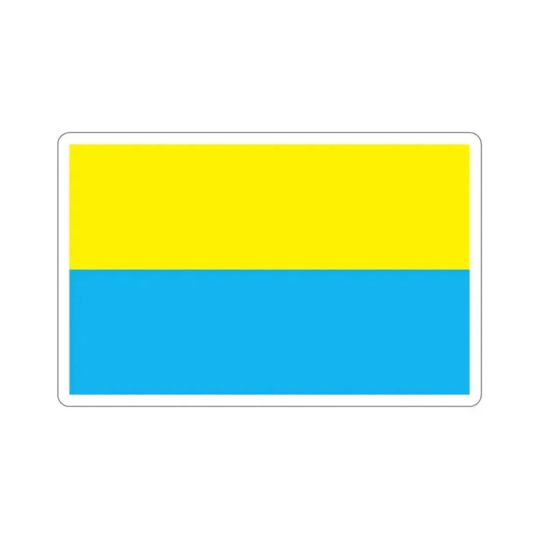 Flag of Opole Poland STICKER Vinyl Die-Cut Decal 5 Inch - The Sticker Space