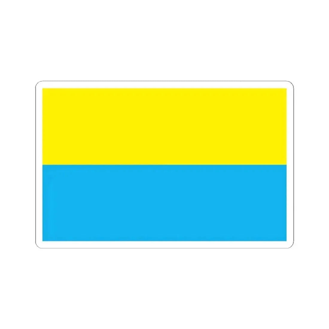 Flag of Opole Poland - STICKER Vinyl Kiss-Cut Decal 2 Inch White - The Sticker Space