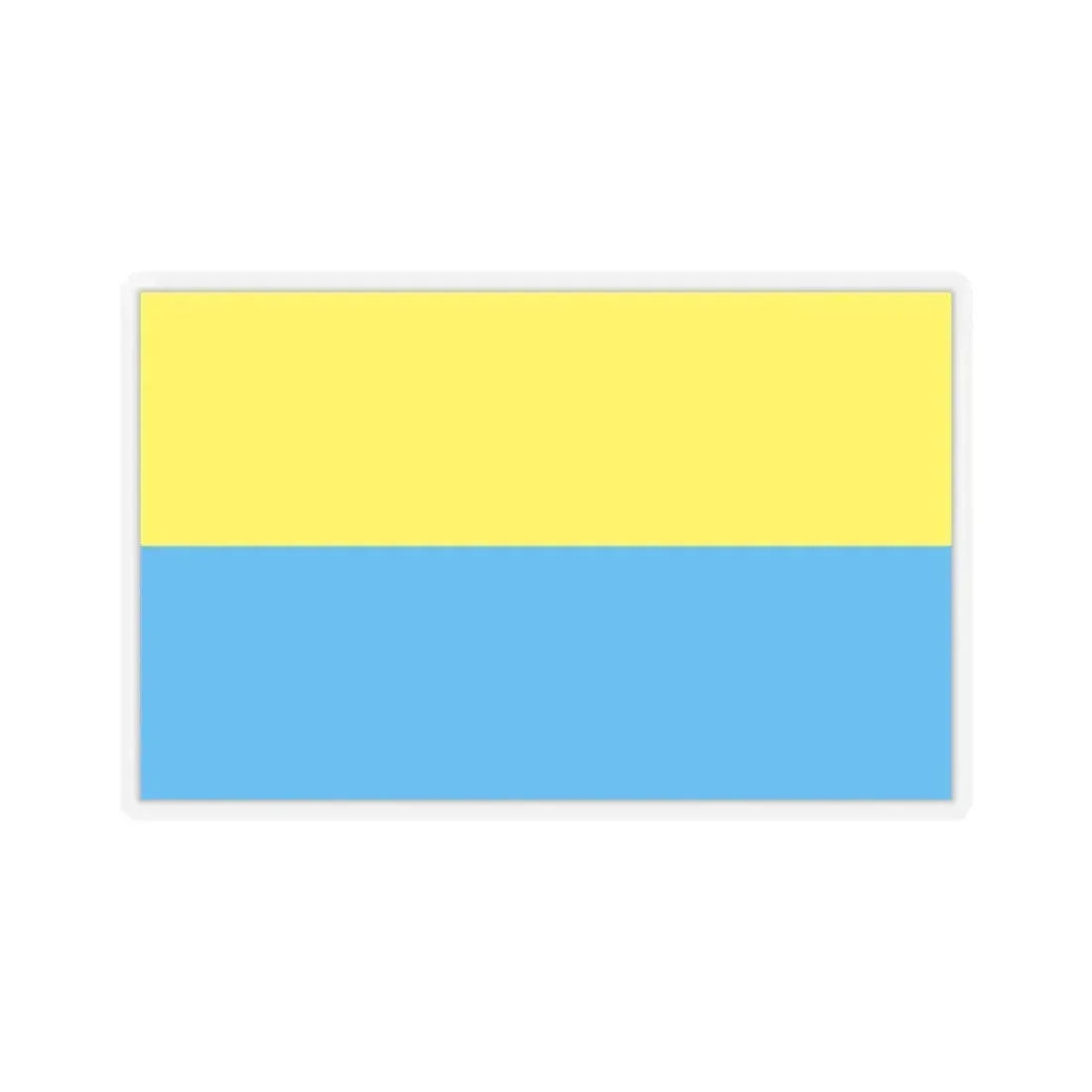 Flag of Opole Poland - STICKER Vinyl Kiss-Cut Decal 3 Inch Transparent - The Sticker Space