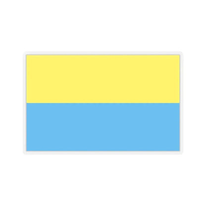 Flag of Opole Poland - STICKER Vinyl Kiss-Cut Decal 3 Inch Transparent - The Sticker Space