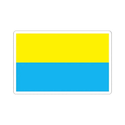 Flag of Opole Poland - STICKER Vinyl Kiss-Cut Decal 3 Inch White - The Sticker Space