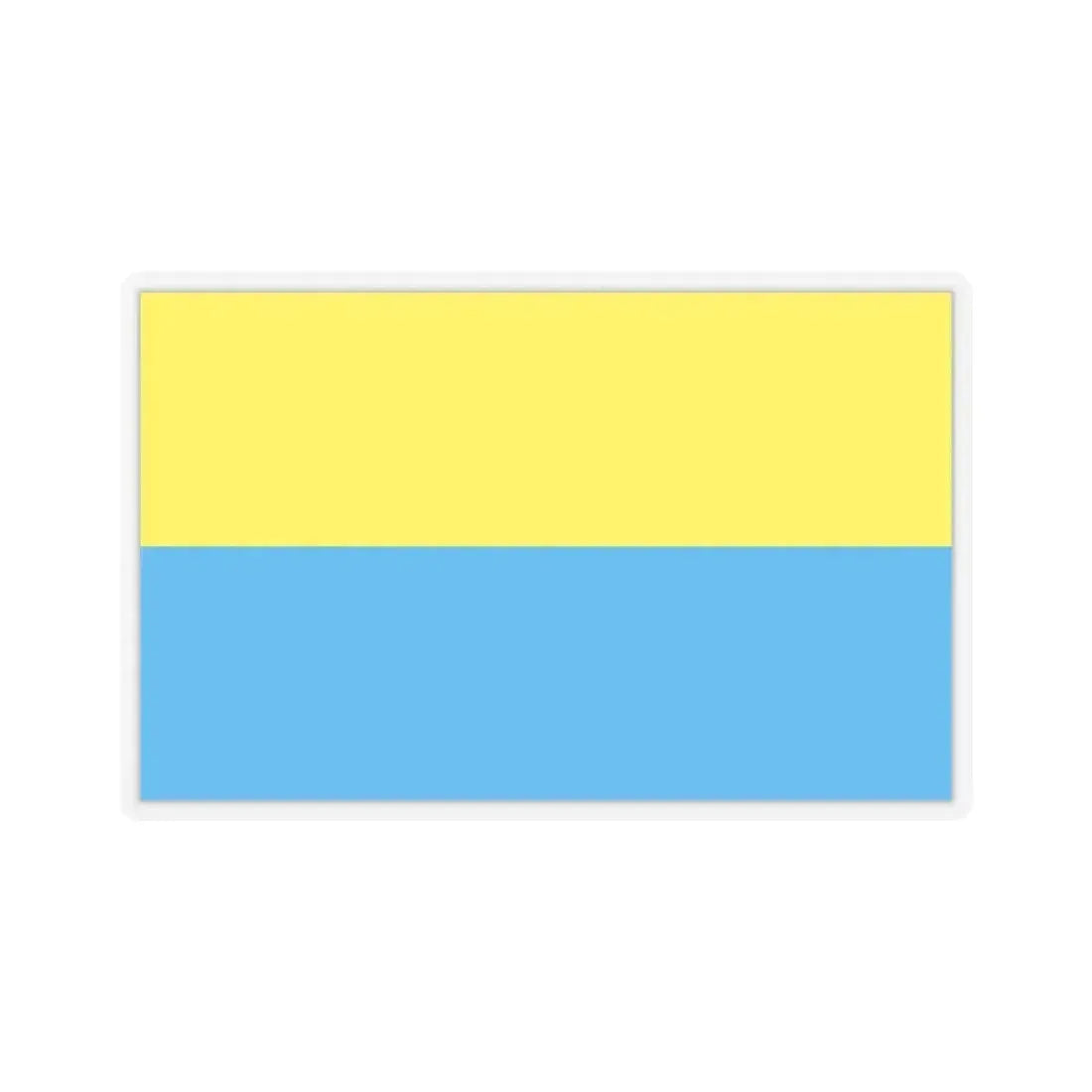 Flag of Opole Poland - STICKER Vinyl Kiss-Cut Decal 4 Inch Transparent - The Sticker Space