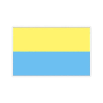 Flag of Opole Poland - STICKER Vinyl Kiss-Cut Decal 4 Inch Transparent - The Sticker Space