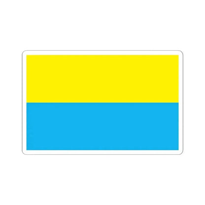 Flag of Opole Poland - STICKER Vinyl Kiss-Cut Decal 4 Inch White - The Sticker Space