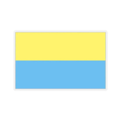 Flag of Opole Poland - STICKER Vinyl Kiss-Cut Decal 6 Inch Transparent - The Sticker Space