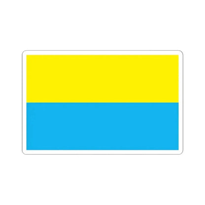 Flag of Opole Poland - STICKER Vinyl Kiss-Cut Decal 6 Inch White - The Sticker Space