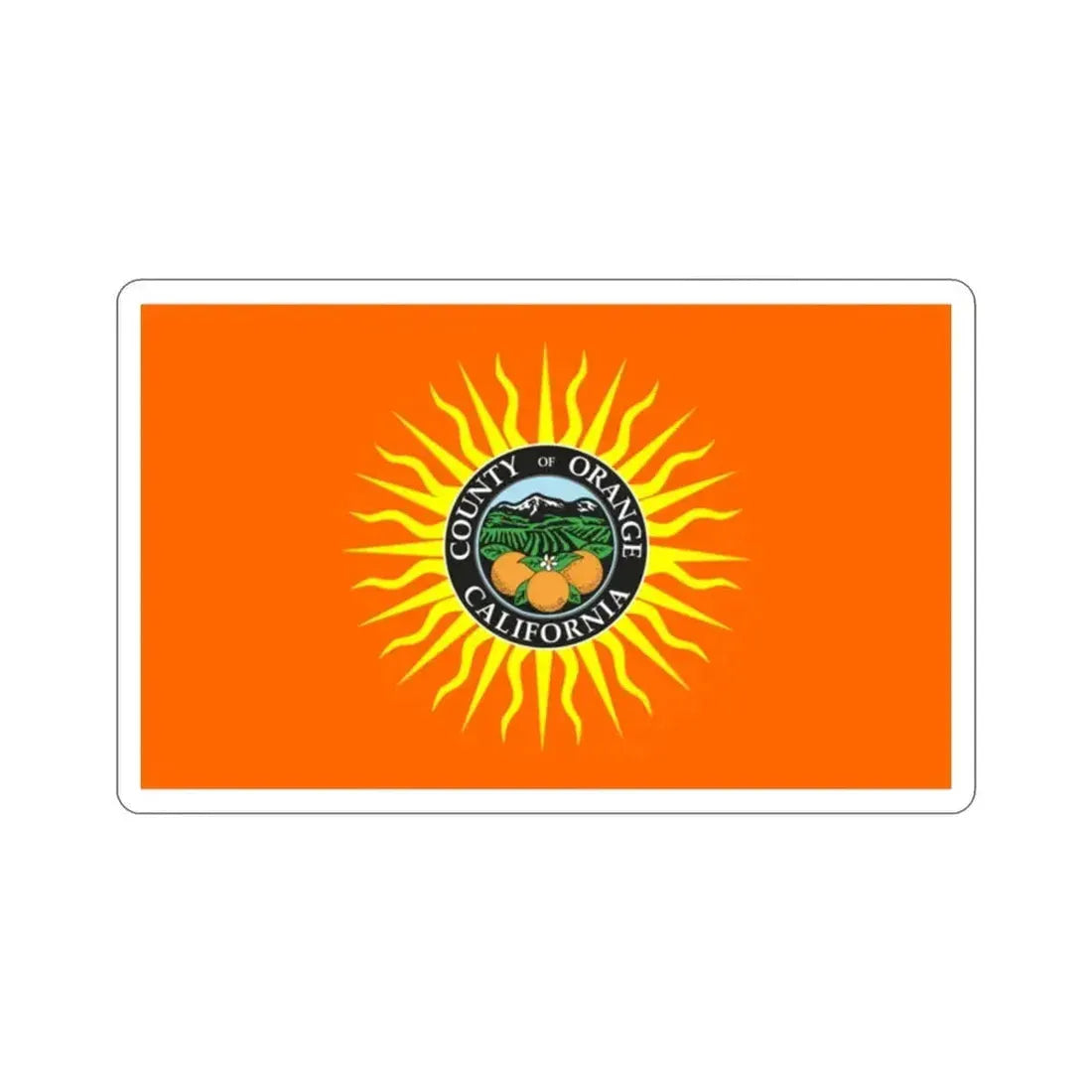 Flag of Orange County California STICKER Vinyl Die-Cut Decal 2 Inch - The Sticker Space
