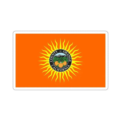Flag of Orange County California STICKER Vinyl Die-Cut Decal 5 Inch - The Sticker Space