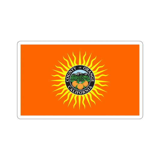 Flag of Orange County California STICKER Vinyl Die-Cut Decal-6 Inch-The Sticker Space