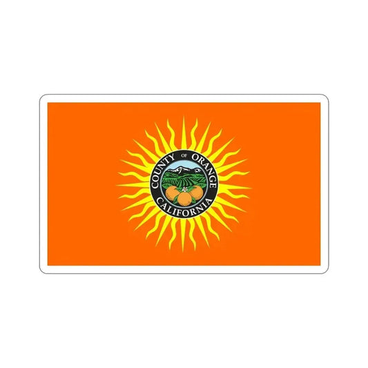 Flag of Orange County California STICKER Vinyl Die-Cut Decal 6 Inch - The Sticker Space