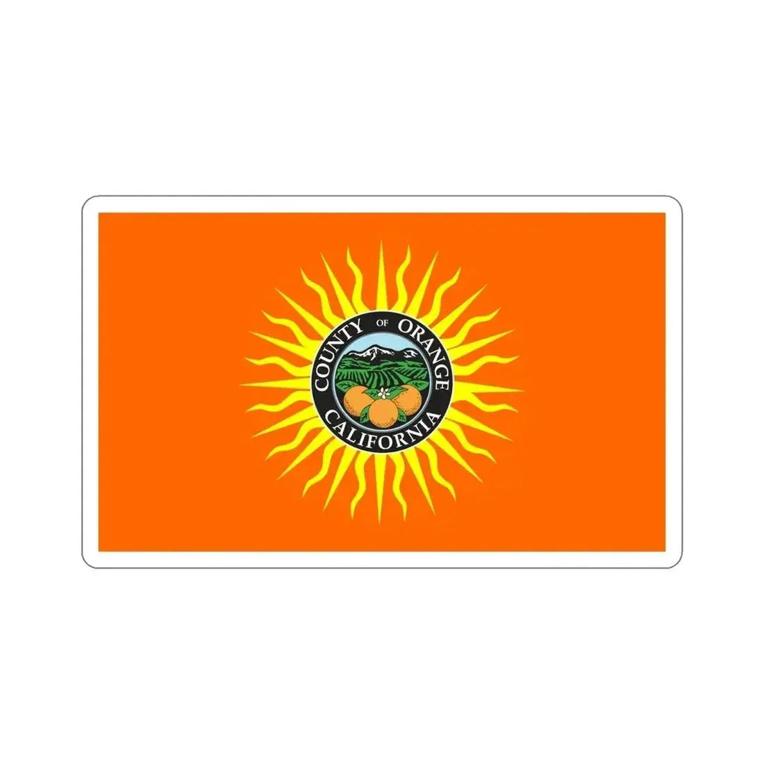 Flag of Orange County California STICKER Vinyl Die-Cut Decal - The Sticker Space