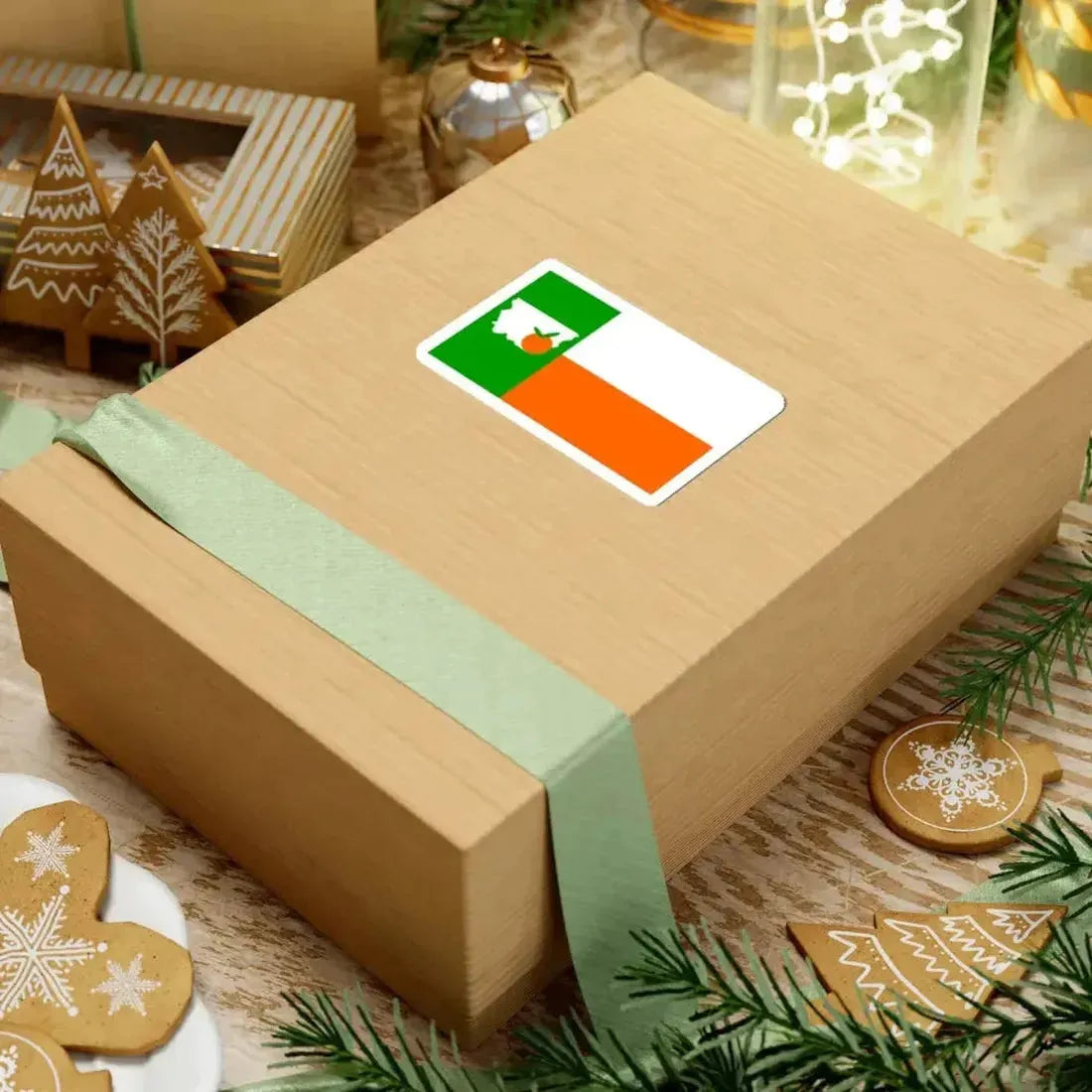 Flag of Orange County Texas (United States) STICKER Vinyl Kiss-Cut Decal - The Sticker Space