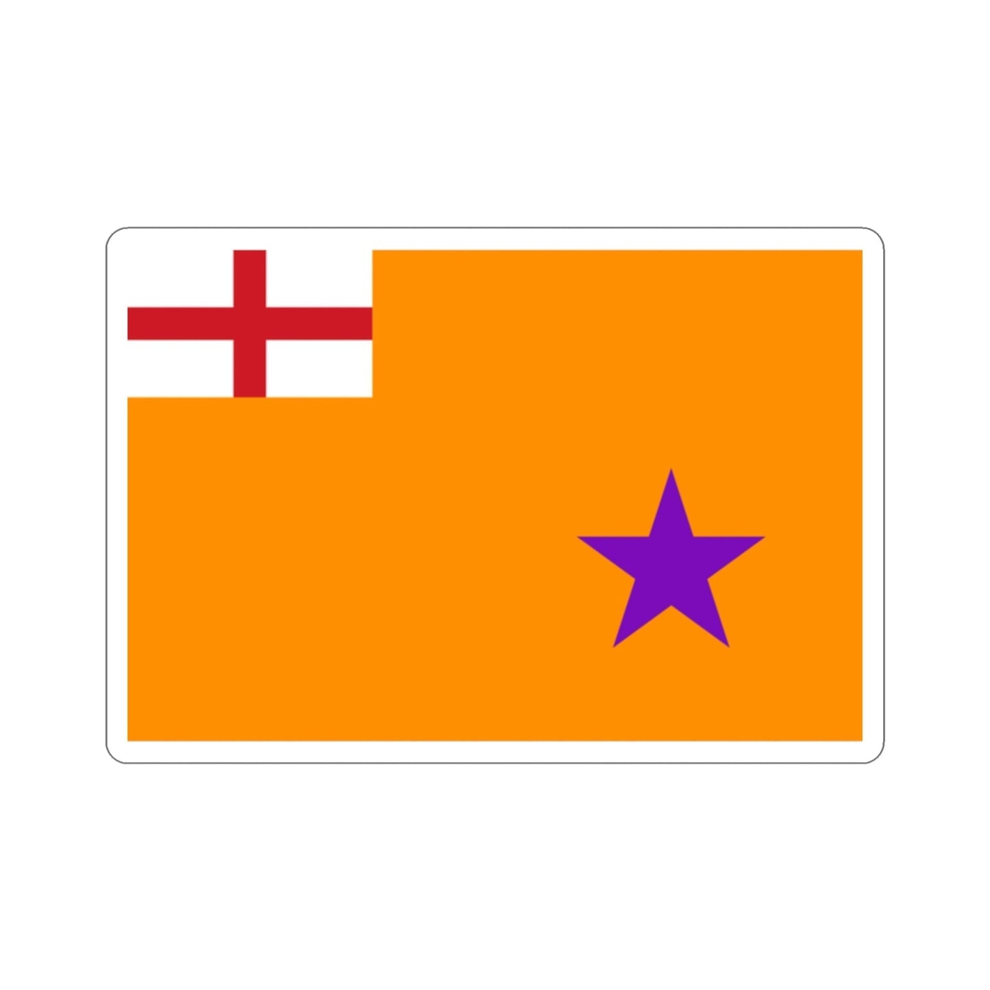 Flag of Orange Institution STICKER Vinyl Die-Cut Decal-2 Inch-The Sticker Space