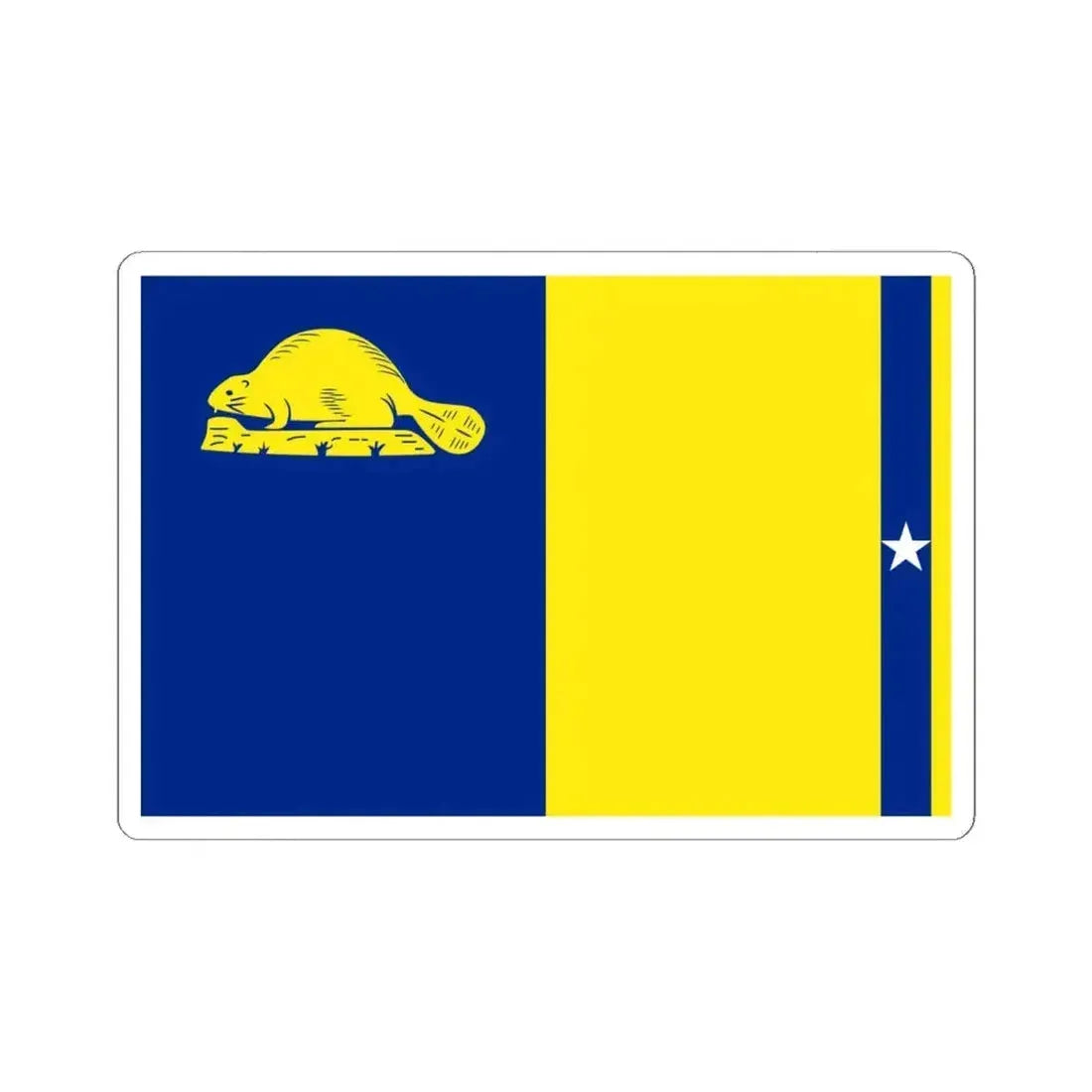 Flag of Oregon proposal 2013 Norquist (United States) STICKER Vinyl Kiss-Cut Decal 6 Inch White - The Sticker Space