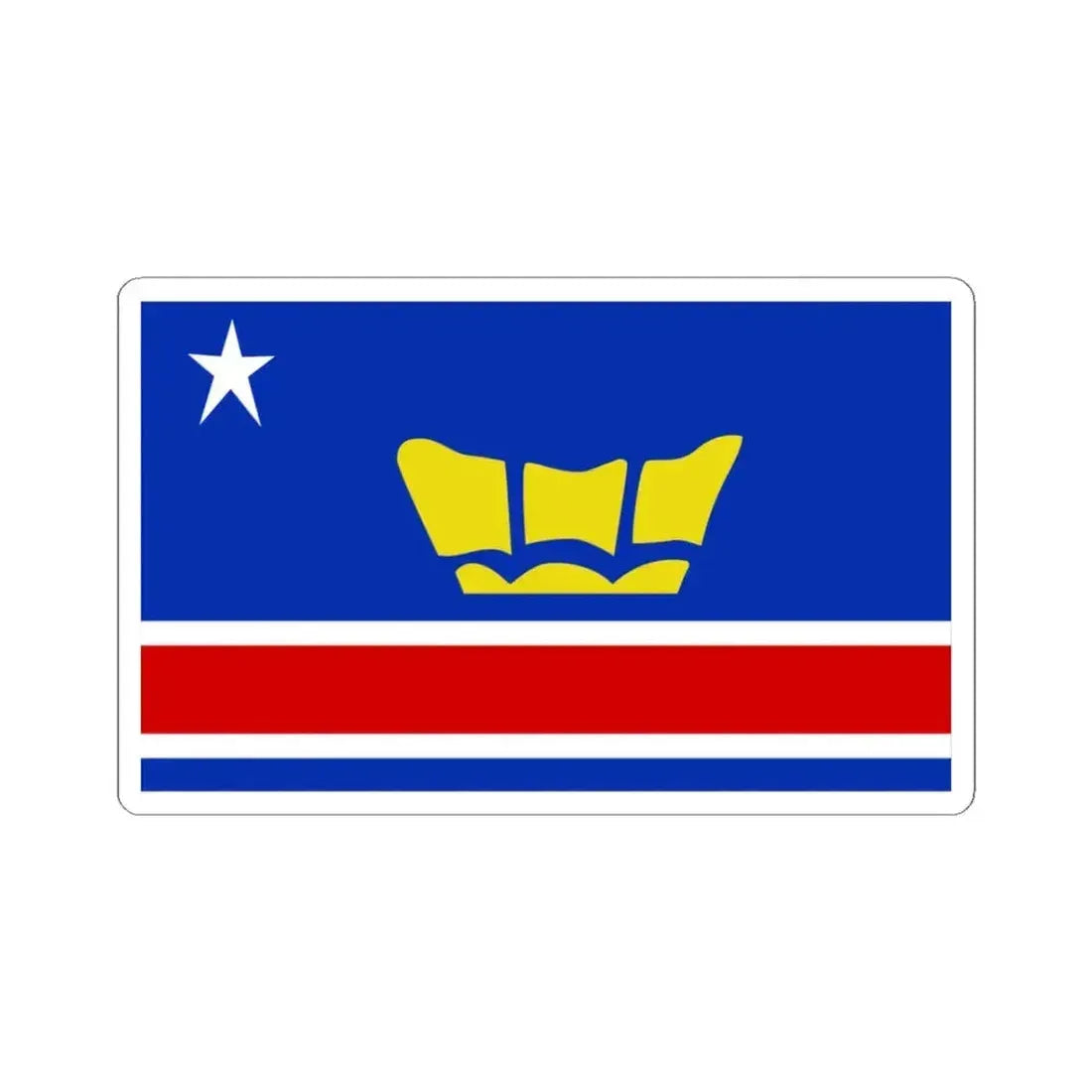 Flag of Oregon proposal Eddy Lyons (United States) STICKER Vinyl Kiss-Cut Decal 3 Inch White - The Sticker Space