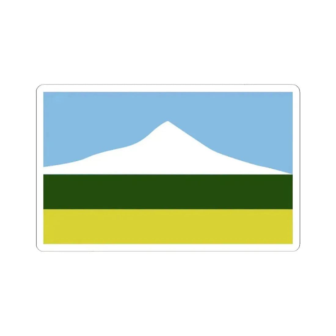Flag of Oregon proposal Gerald H. Black (United States) STICKER Vinyl Kiss-Cut Decal 2 Inch White - The Sticker Space