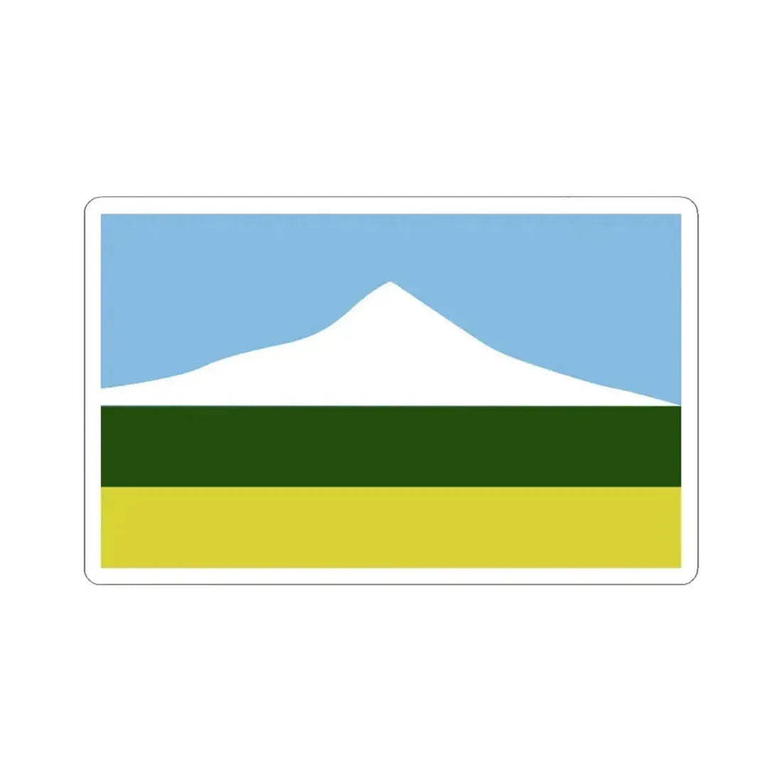 Flag of Oregon proposal Gerald H. Black (United States) STICKER Vinyl Kiss-Cut Decal 4 Inch White - The Sticker Space