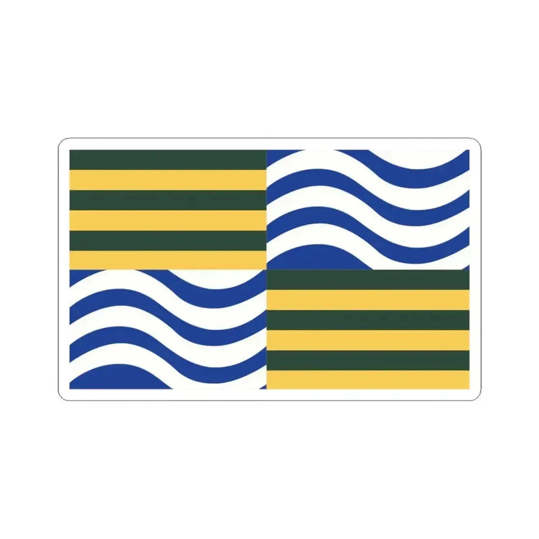 Flag of Oregon proposal John Mothershead (United States) STICKER Vinyl Kiss-Cut Decal 3 Inch White - The Sticker Space