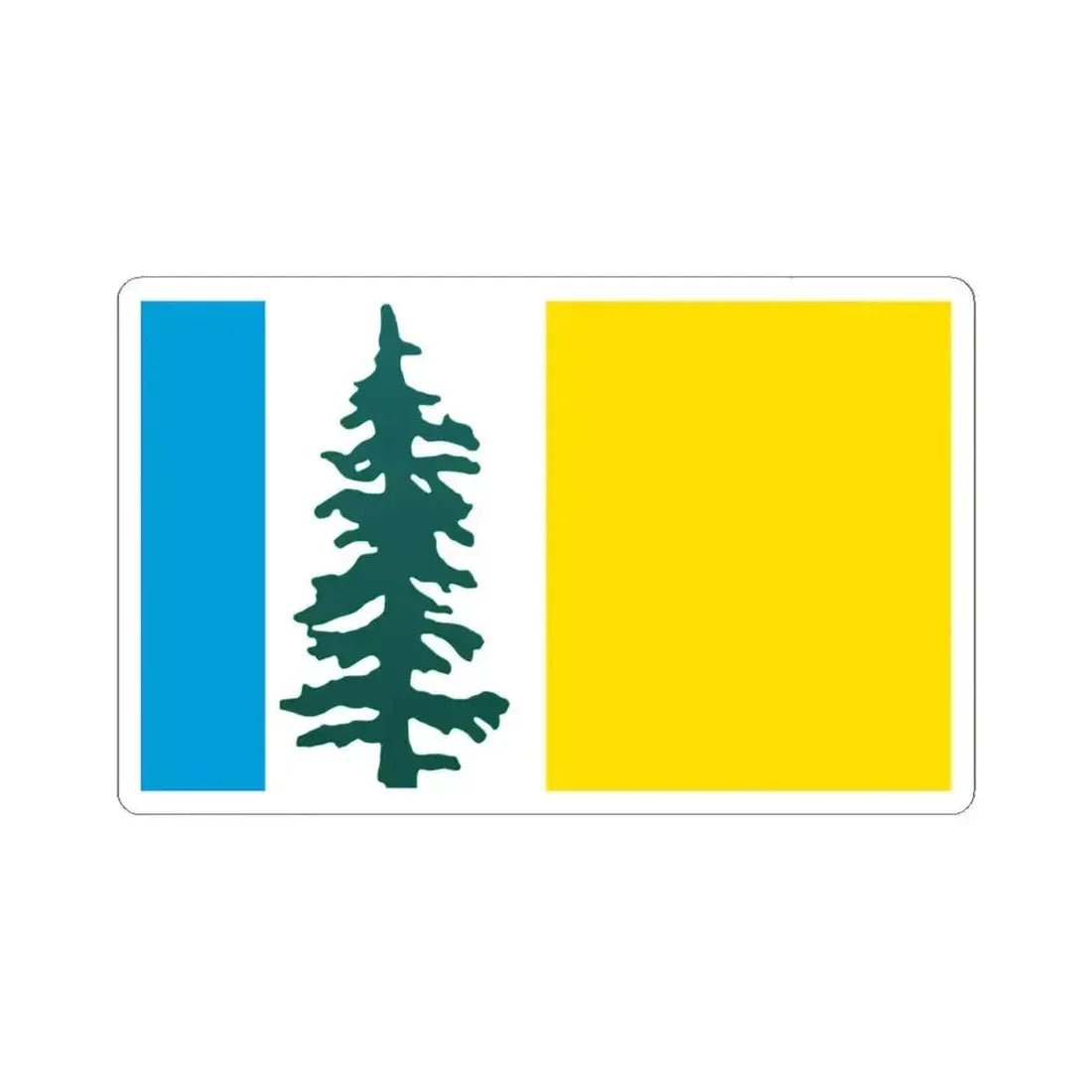 Flag of Oregon proposal Karen L. Azinger (United States) STICKER Vinyl Kiss-Cut Decal 4 Inch White - The Sticker Space