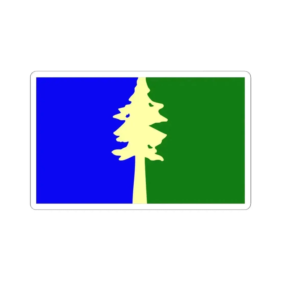 Flag of Oregon proposal Lorraine Bushek (United States) STICKER Vinyl Kiss-Cut Decal 3 Inch White - The Sticker Space