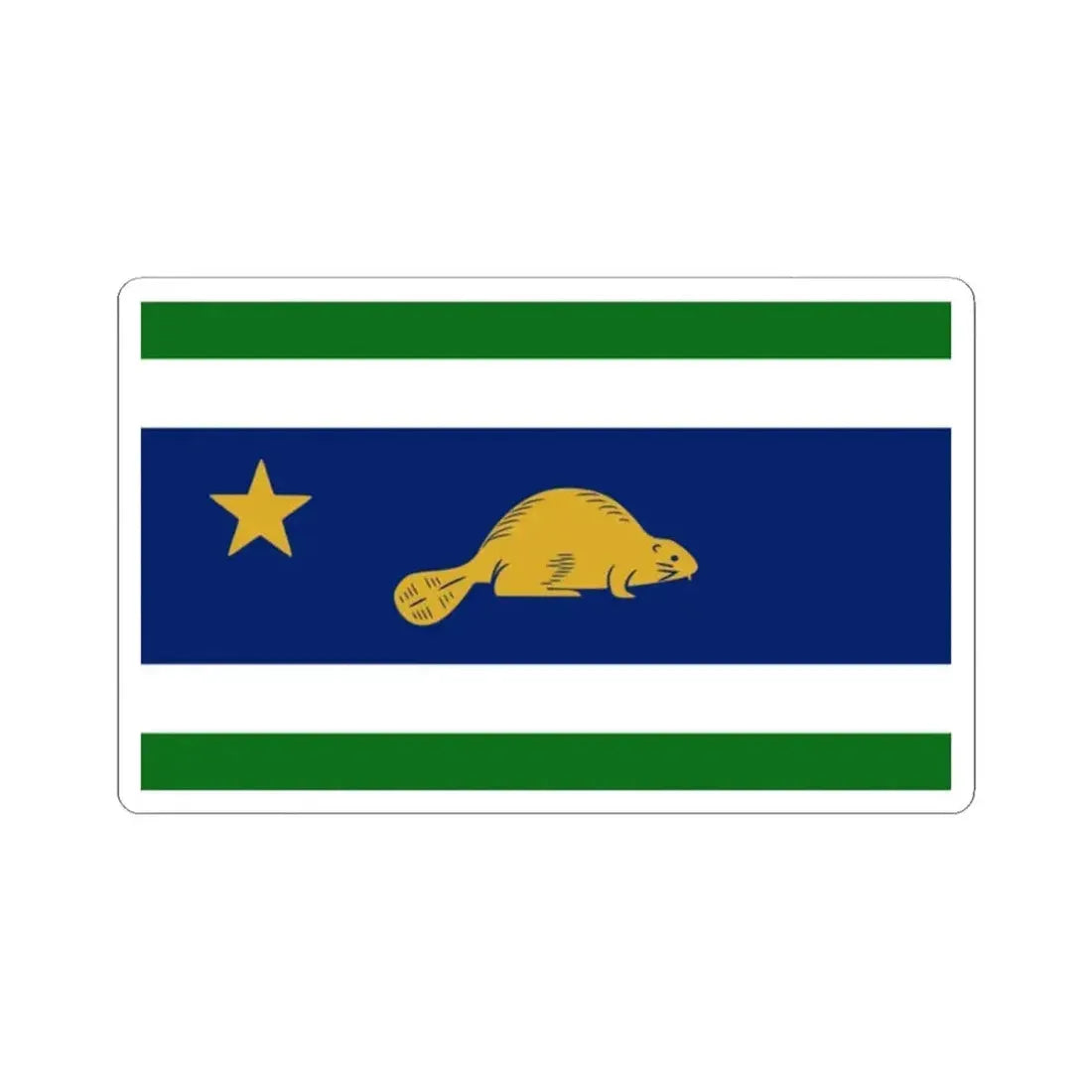 Flag of Oregon proposal Randall Gray (United States) STICKER Vinyl Kiss-Cut Decal 2 Inch White - The Sticker Space