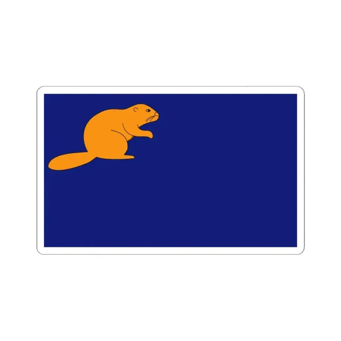 Flag of Oregon proposal Thomas Lincoln (United States) STICKER Vinyl Kiss-Cut Decal 3 Inch White - The Sticker Space