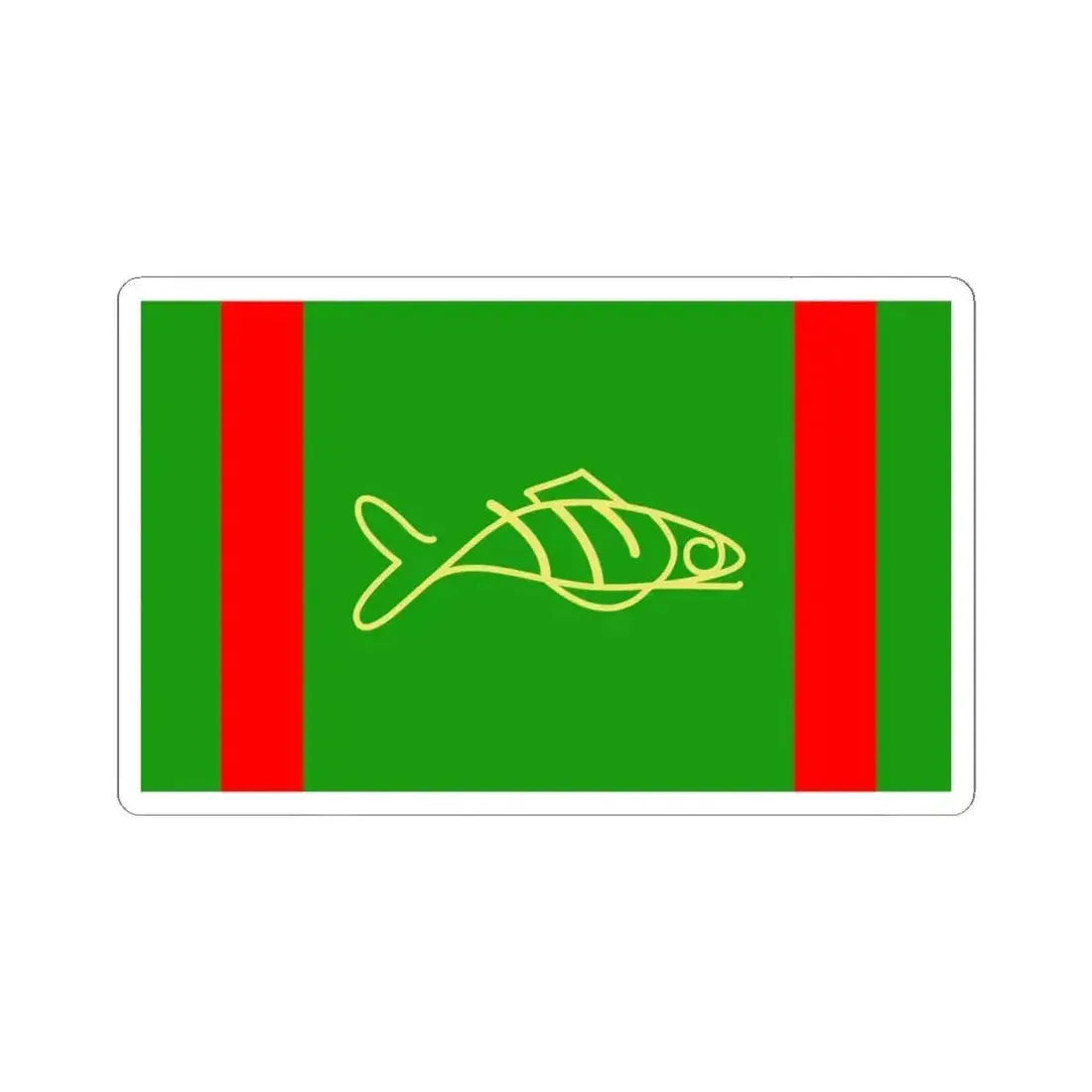 Flag of Oregon proposal T.J. Borzner (United States) STICKER Vinyl Kiss-Cut Decal 4 Inch White - The Sticker Space