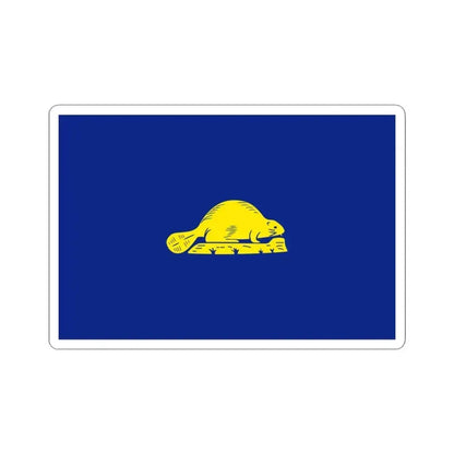 Flag of Oregon reverse (United States) STICKER Vinyl Kiss-Cut Decal 3 Inch White - The Sticker Space