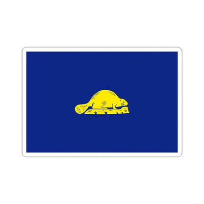 Flag of Oregon reverse (United States) STICKER Vinyl Kiss-Cut Decal 4 Inch White - The Sticker Space