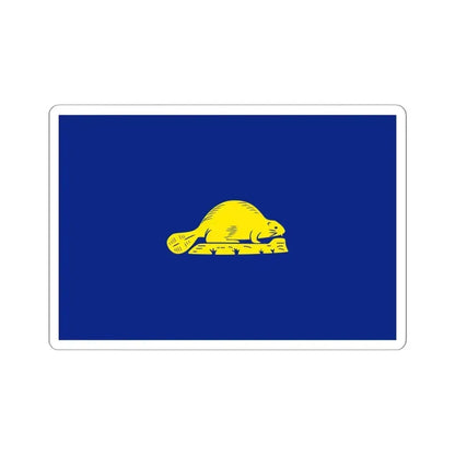 Flag of Oregon reverse (United States) STICKER Vinyl Kiss-Cut Decal 6 Inch White - The Sticker Space