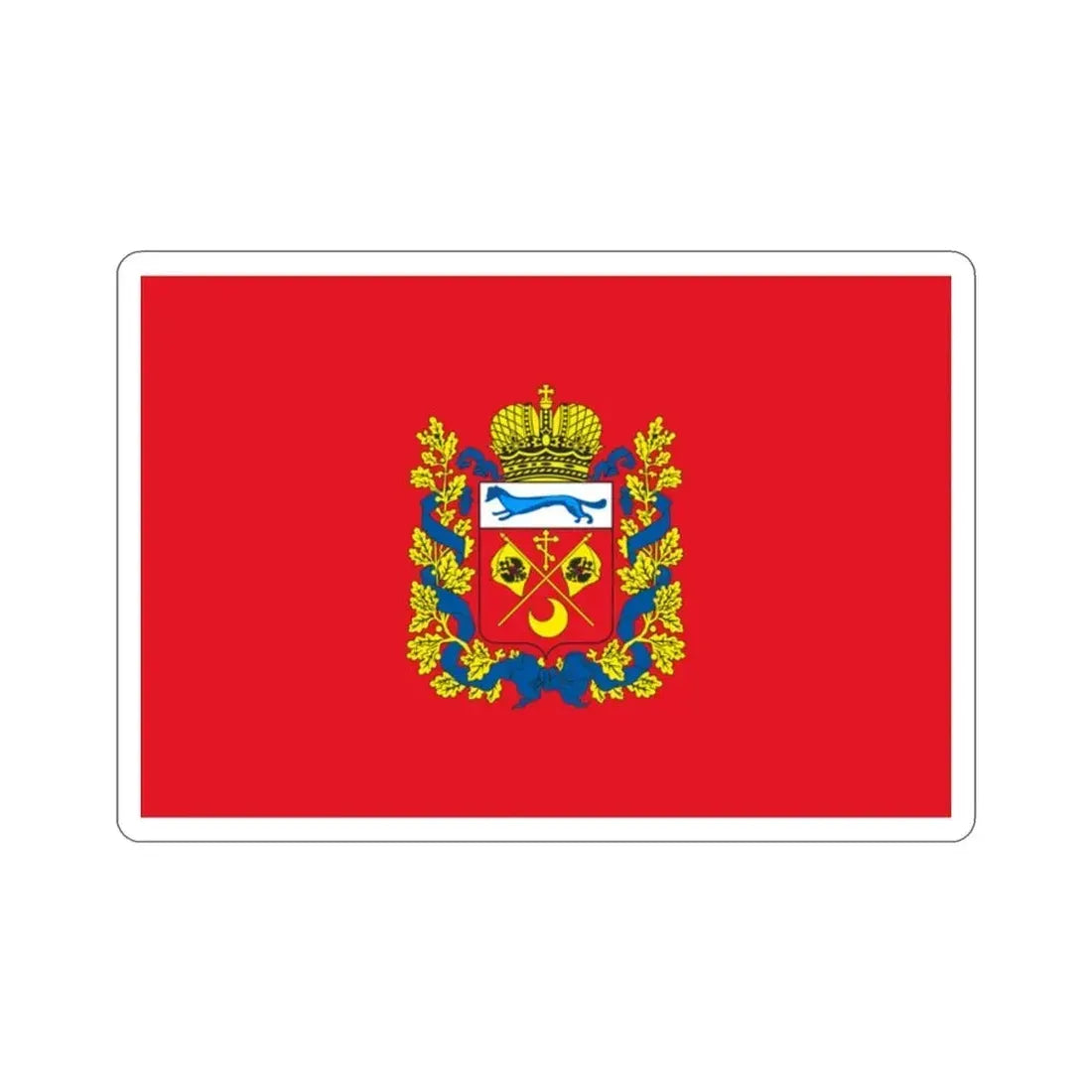 Flag of Orenburg Oblast Russia STICKER Vinyl Die-Cut Decal 2 Inch - The Sticker Space