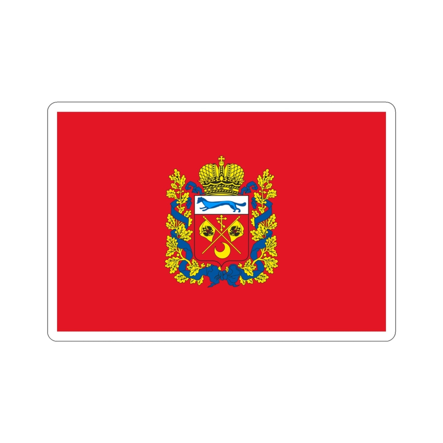 Flag of Orenburg Oblast Russia STICKER Vinyl Die-Cut Decal-3 Inch-The Sticker Space