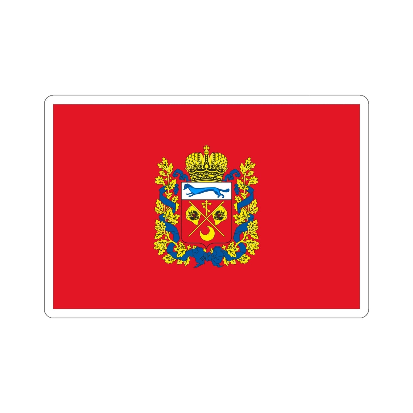 Flag of Orenburg Oblast Russia STICKER Vinyl Die-Cut Decal-5 Inch-The Sticker Space