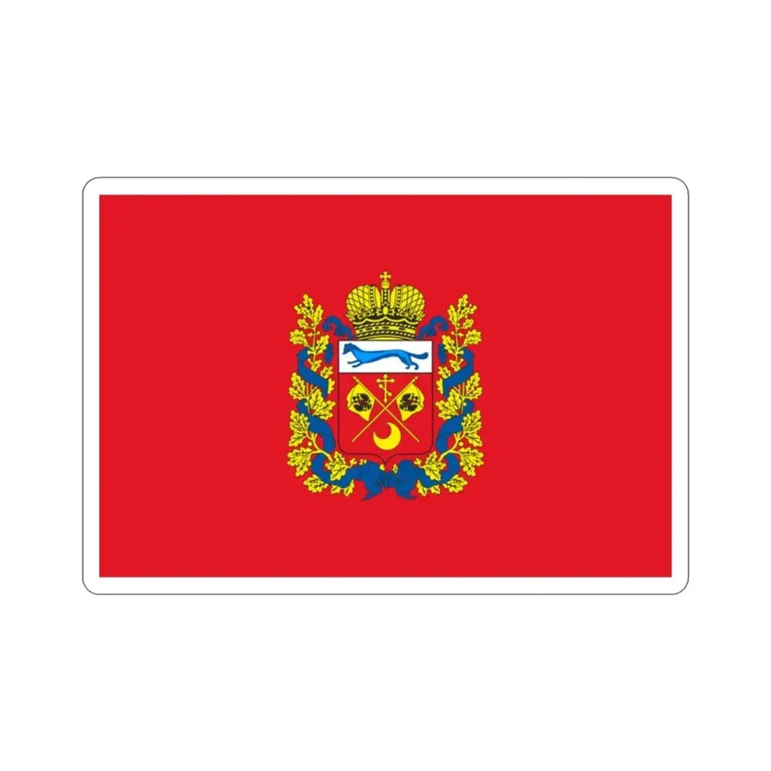 Flag of Orenburg Oblast Russia STICKER Vinyl Die-Cut Decal - The Sticker Space