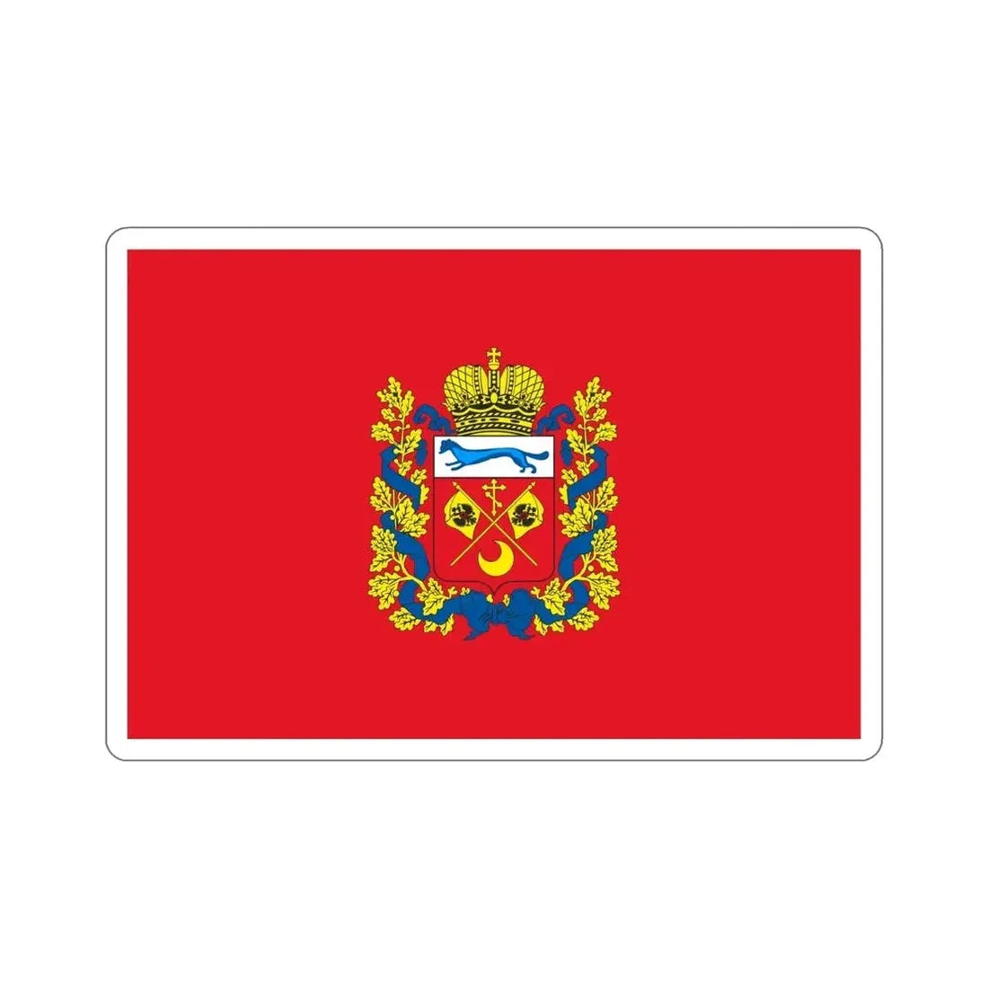 Flag of Orenburg Oblast Russia STICKER Vinyl Die-Cut Decal - The Sticker Space