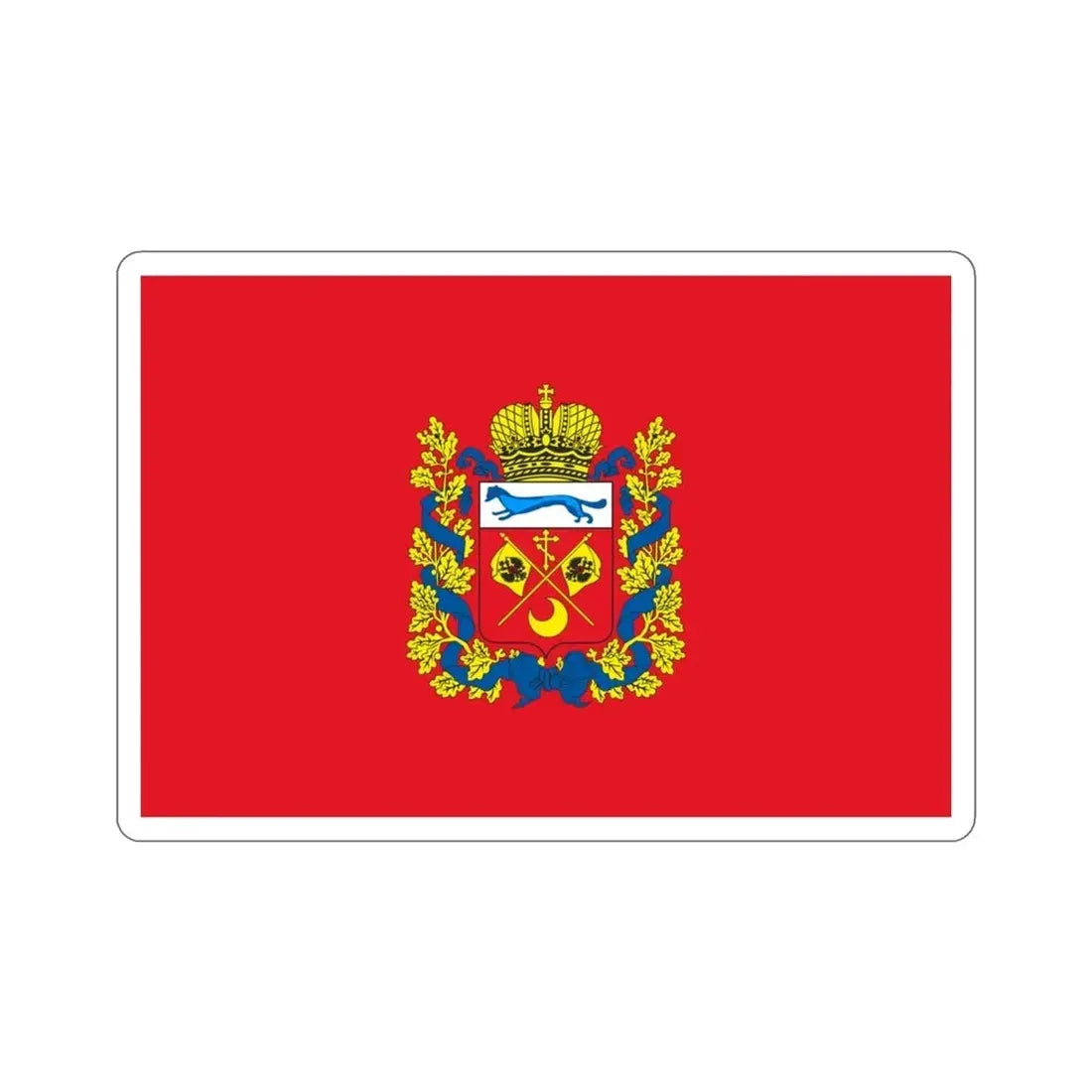 Flag of Orenburg Oblast Russia STICKER Vinyl Die-Cut Decal - The Sticker Space