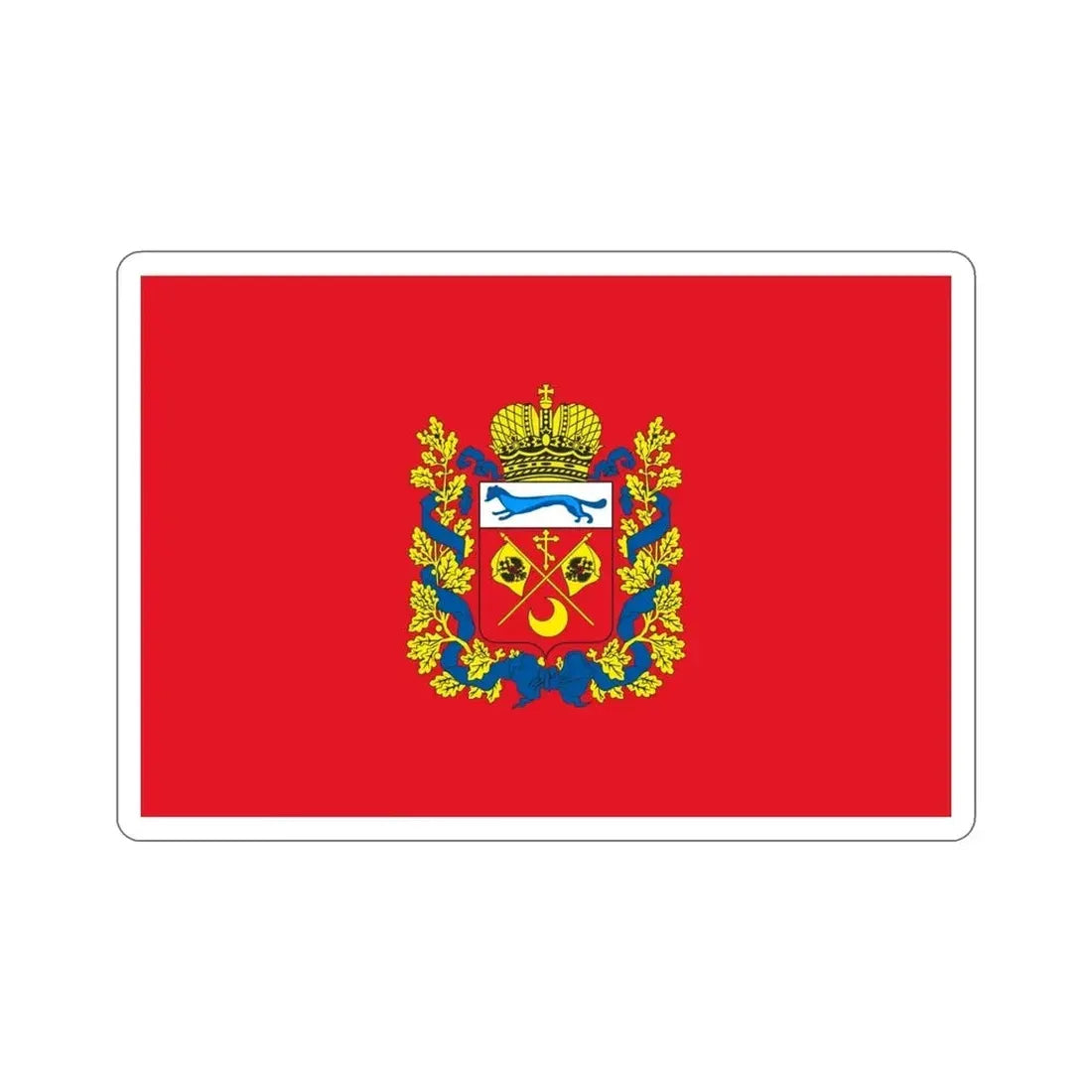 Flag of Orenburg Oblast Russia STICKER Vinyl Die-Cut Decal - The Sticker Space