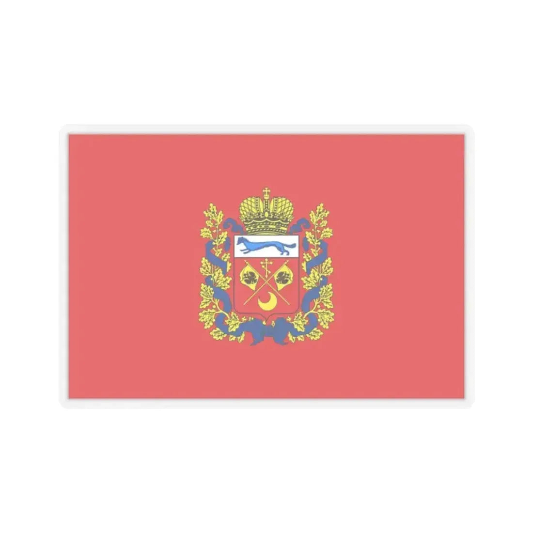 Flag of Orenburg Oblast Russia - STICKER Vinyl Kiss-Cut Decal 2 Inch Transparent - The Sticker Space
