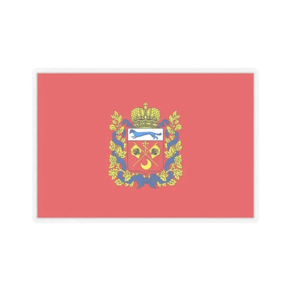 Flag of Orenburg Oblast Russia - STICKER Vinyl Kiss-Cut Decal 2 Inch Transparent - The Sticker Space
